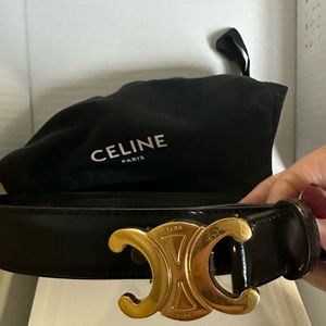 Authentic Celine Triomphe belt size 90